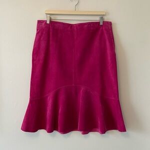 Vintage Y2K Danier Pink Seude Skirt